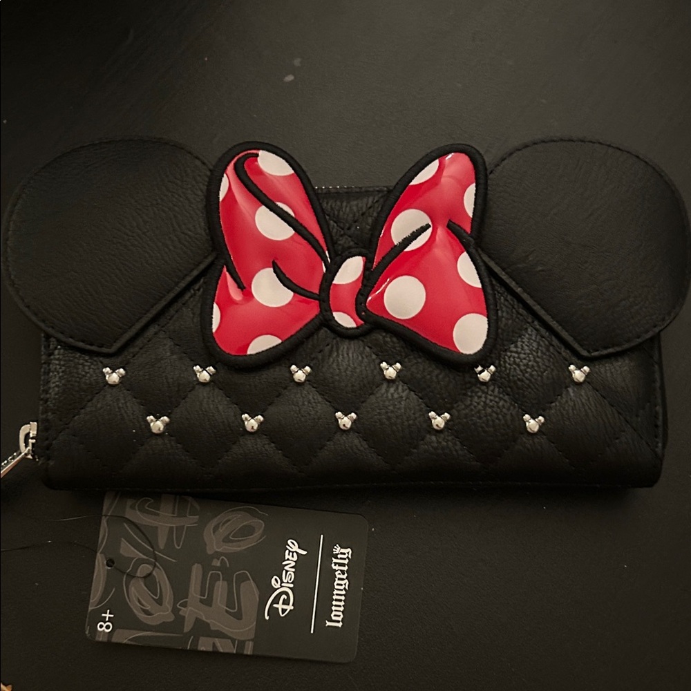 Loungefly Black and Red Minnie Mouse Wallet